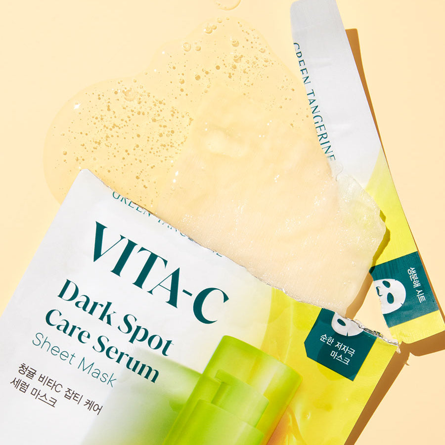 Green Tangerine Vita-C Dark Spot Care Serum Sheet Mask