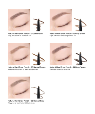 Natural Hard Brow Pencil 1+1